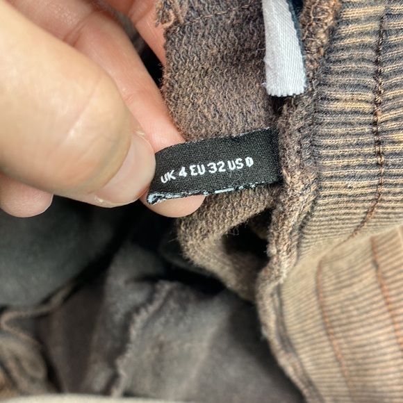 ASOS Acid Brown Wash Oversized Jogger Pants Size 0 - Picture 12 of 14